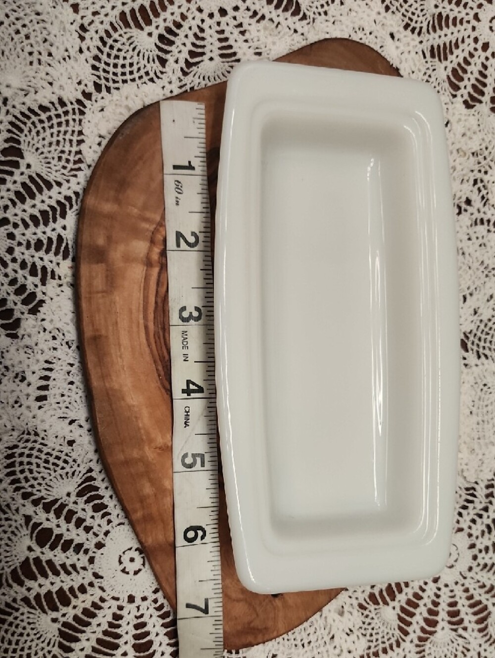🔥HOT Deal Vinatge PYREX Milk Glass Butter Serving Dish - Picture 4 of 5